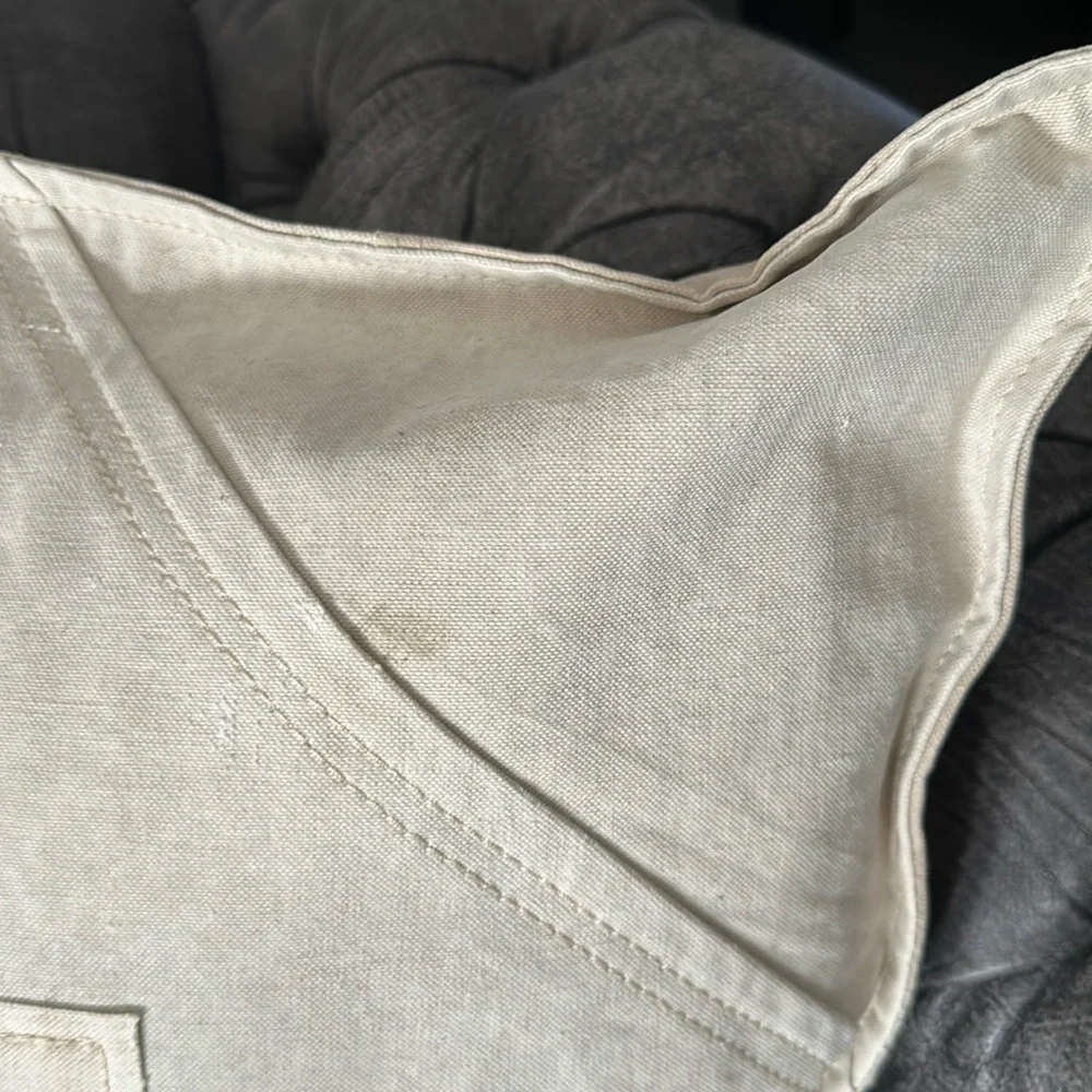 Restoration Hardware reclaimed salvaged cotton canvas pillow covers set of 3 new